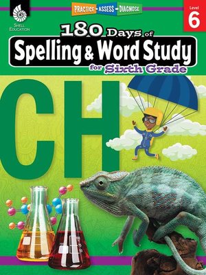 cover image of 180 Days of Spelling and Word Study for Sixth Grade